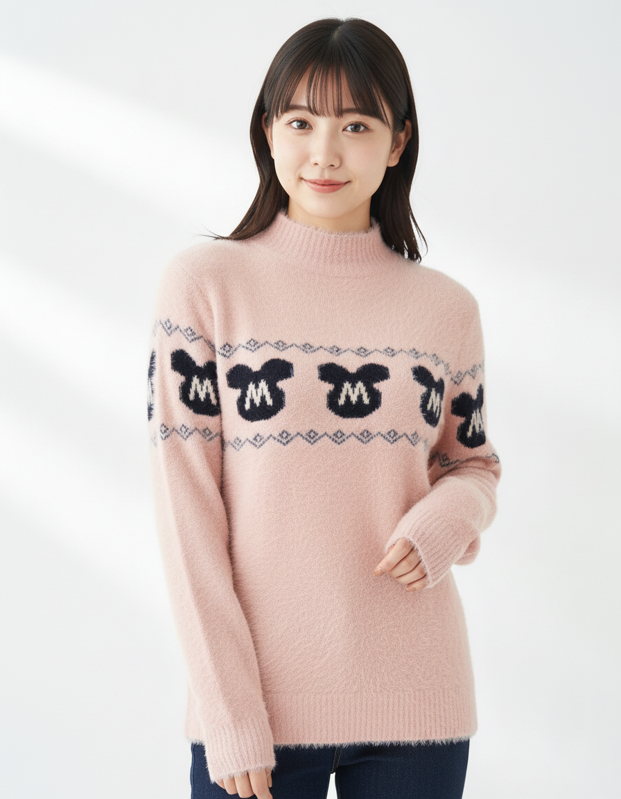 Trendy Women’s Warm Woolen Sweater | Printed Winter Wear Full Sleeve Pullover